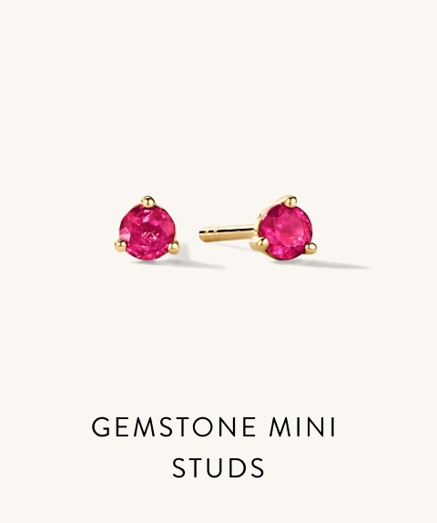 Gemstone Mini Studs.