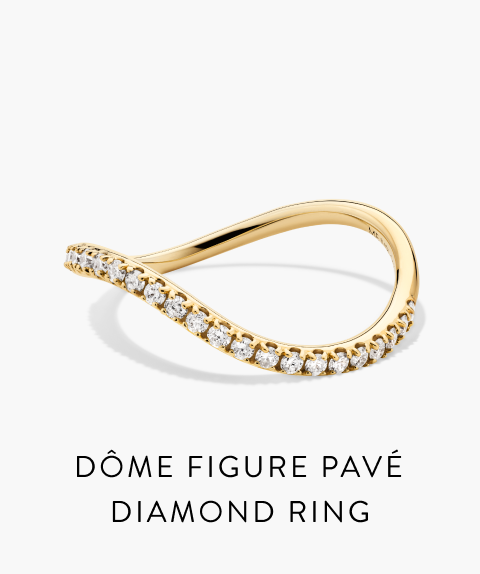 Dôme Figure Pavé Diamond Ring.
