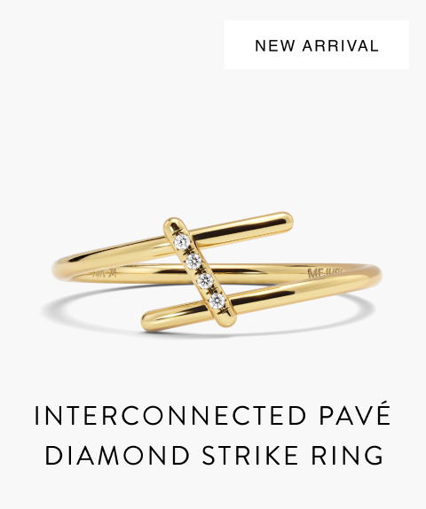 Interconnected Pavé Diamond Strike Ring.