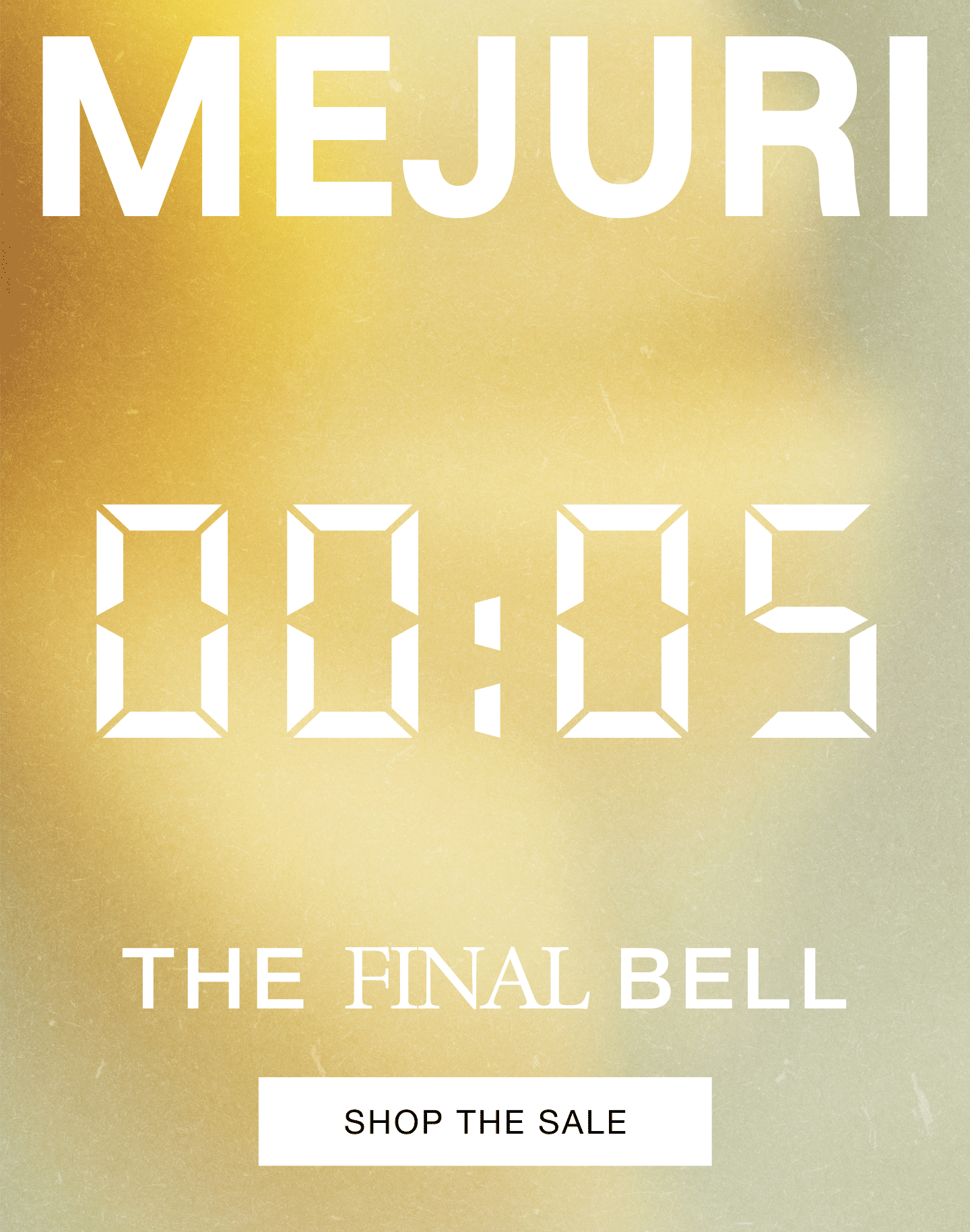 Mejuri. The Final Bell. Shop The Sale.