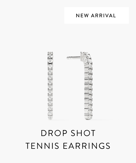 New Arrival. Drop Shot Tennis Earrings.