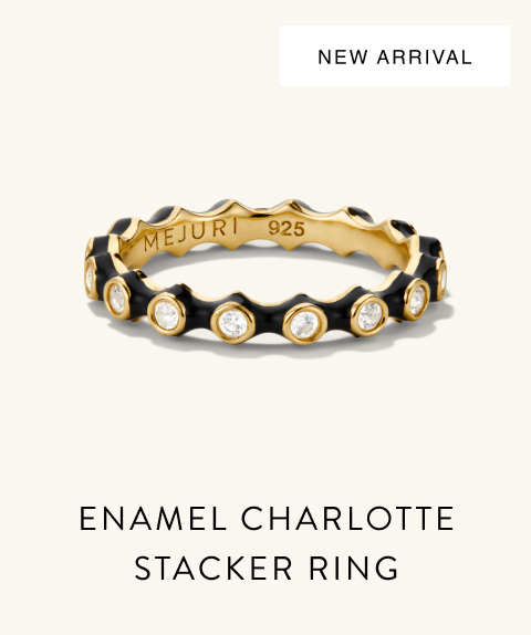 New Arrival. Enamel Charlotte Stacker Ring. New Arrival. Enamel Charlotte Stacker Ring.