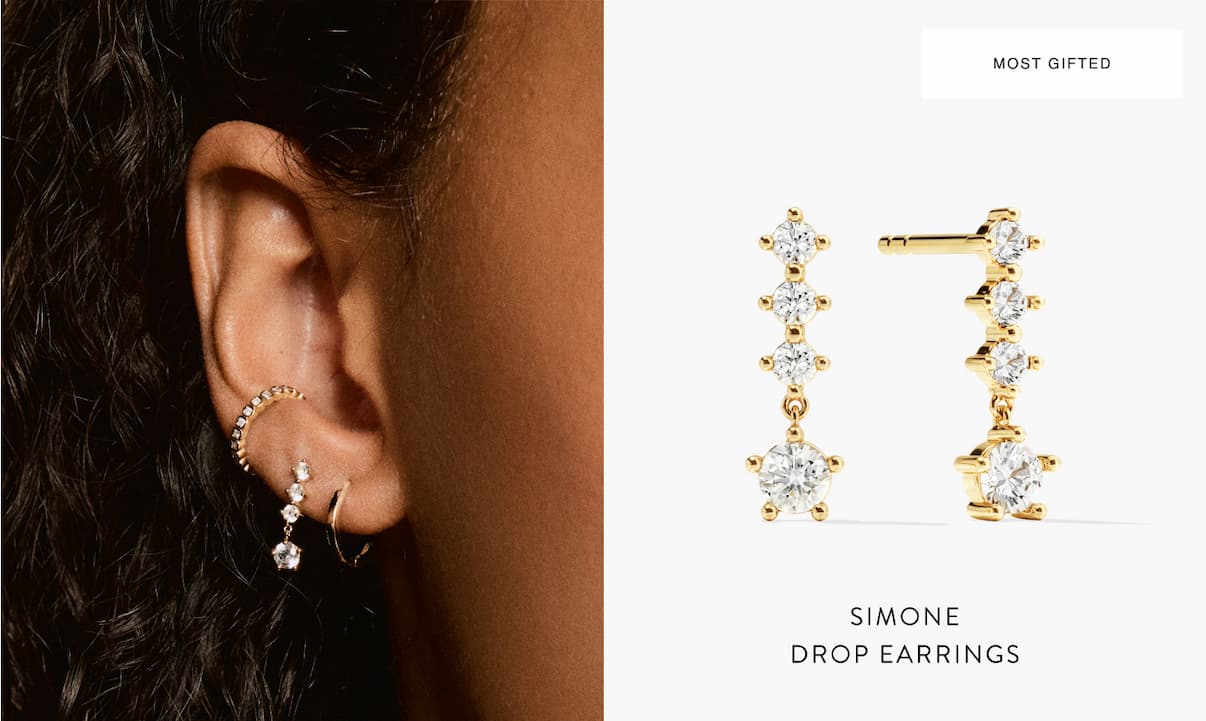 Simone Drop Earrings.