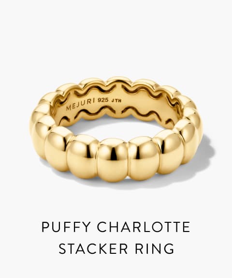 Puffy Charlotte Stacker Ring.