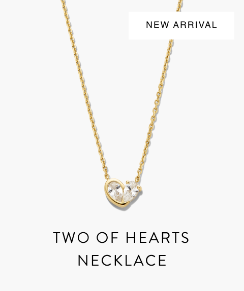 New Arrival. Two of Hearts Necklace.