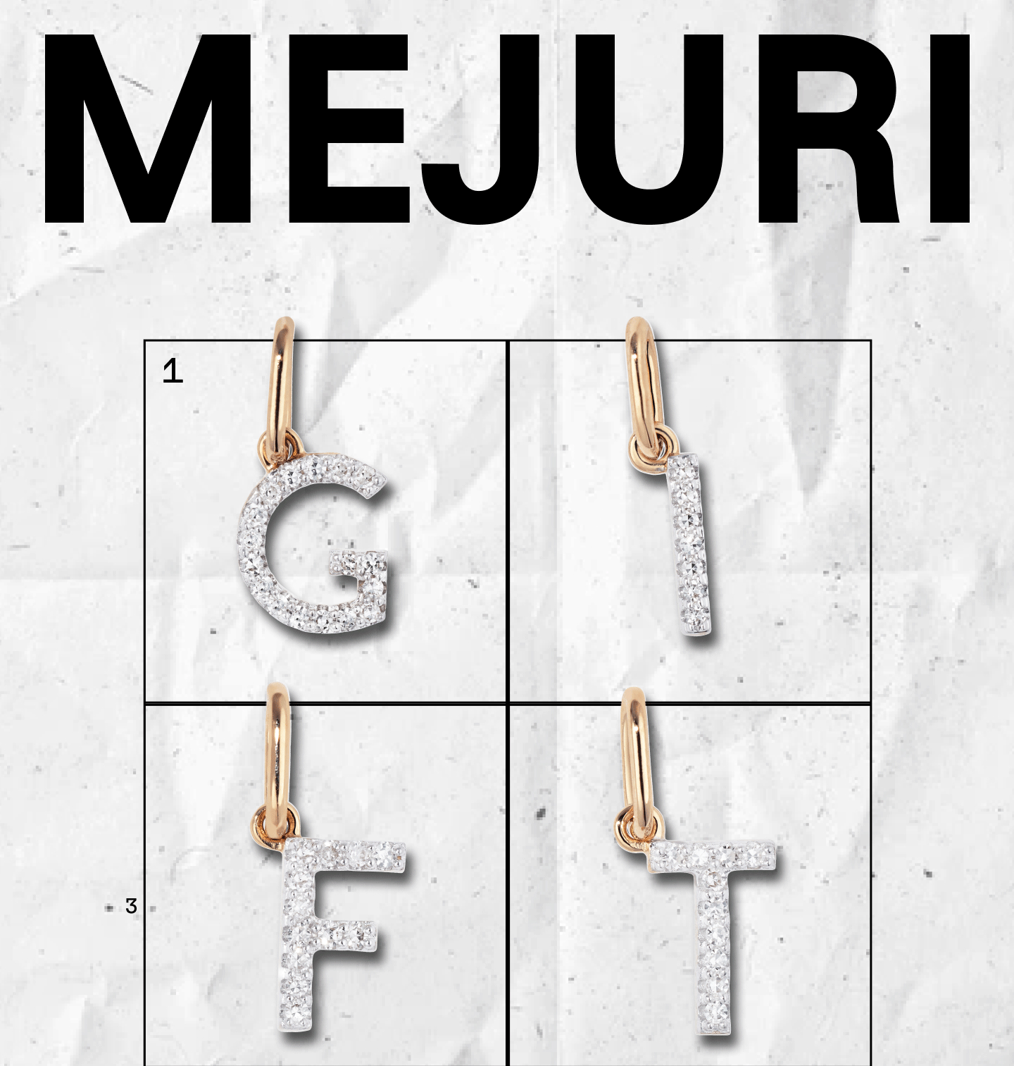 Mejuri. GIFT. Shop Letters. Mejuri. GIFT. Shop Letters.