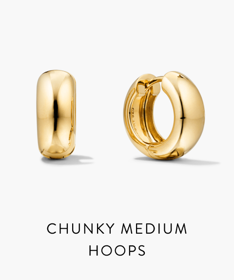 Chunky Medium Hoops.