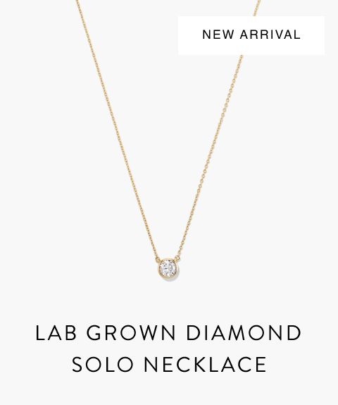 New Arrival. Lab Grown Diamond Solo Necklace.