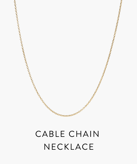 Cable Chain Necklace.