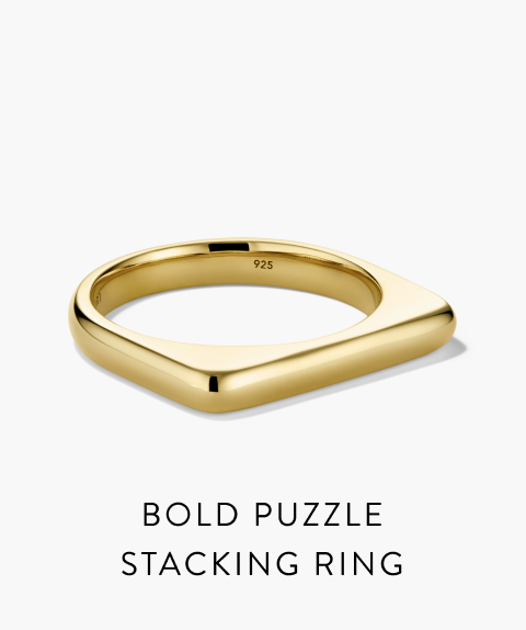 Bold Puzzle Stacking Ring.