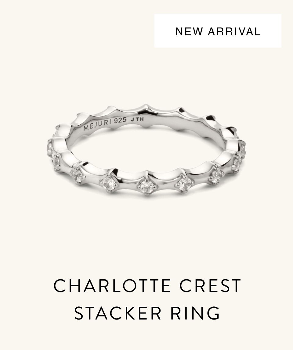 New Arrival. Charlotte Crest Stacker Ring. New Arrival. Charlotte Crest Stacker Ring.