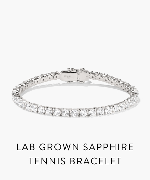 Lab Grown Sapphire Tennis Bracelet.