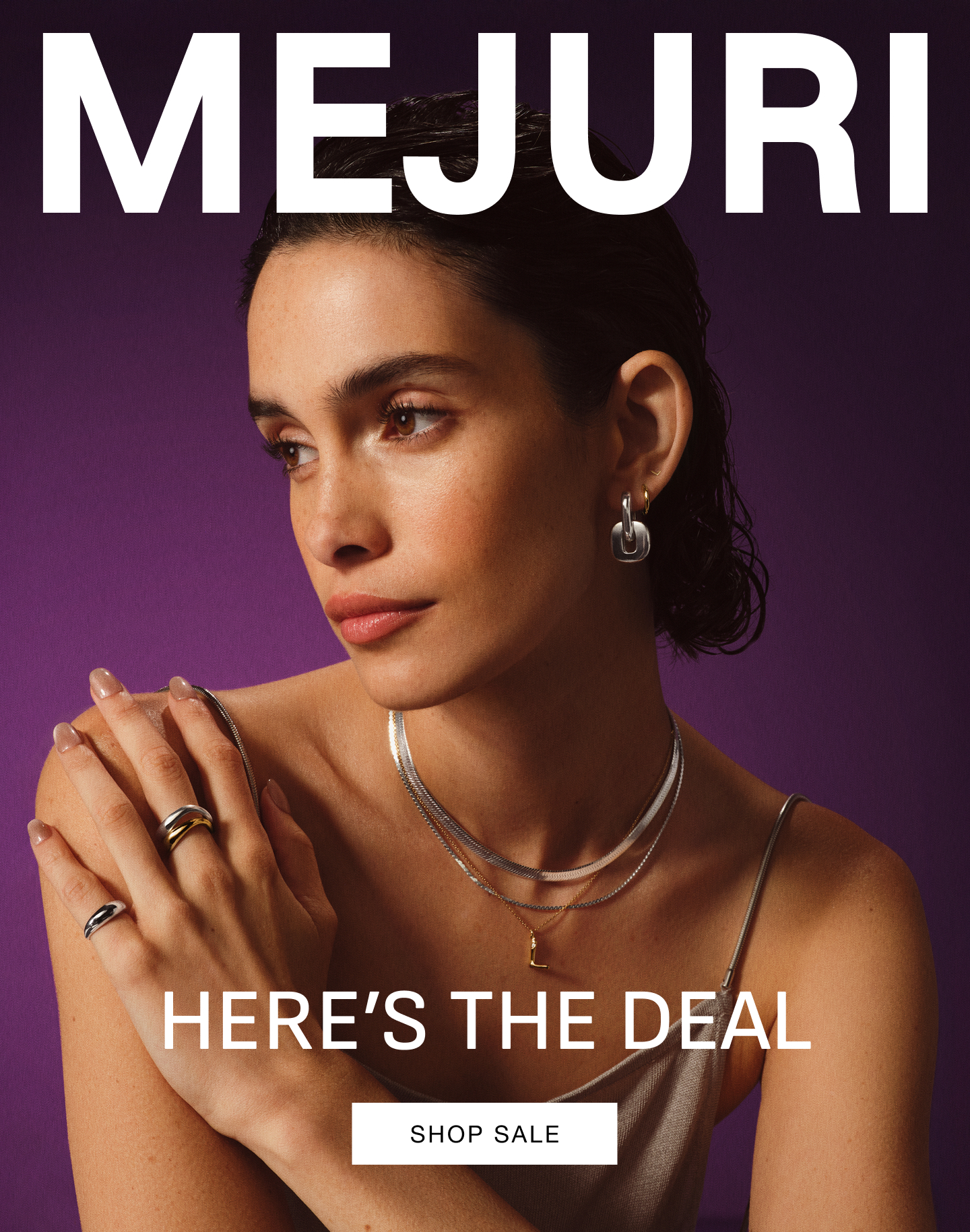 Mejuri. Here's The Deal. Shop Sale.