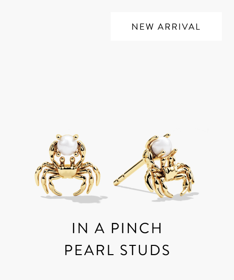In a Pinch Pearl Studs.