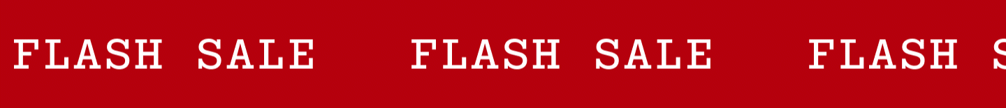 FLASH SALE.
