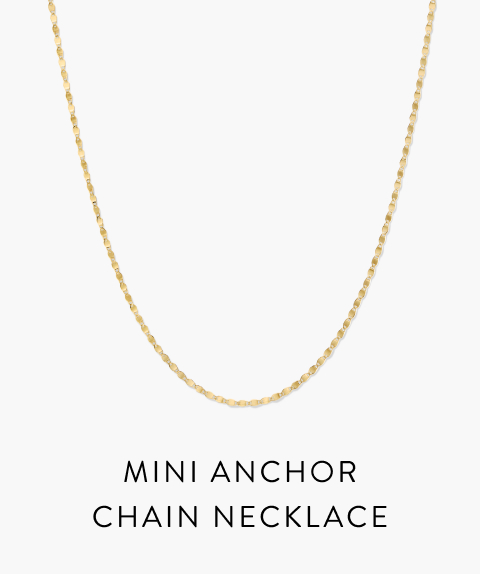 Mini Anchor Chain Necklace.