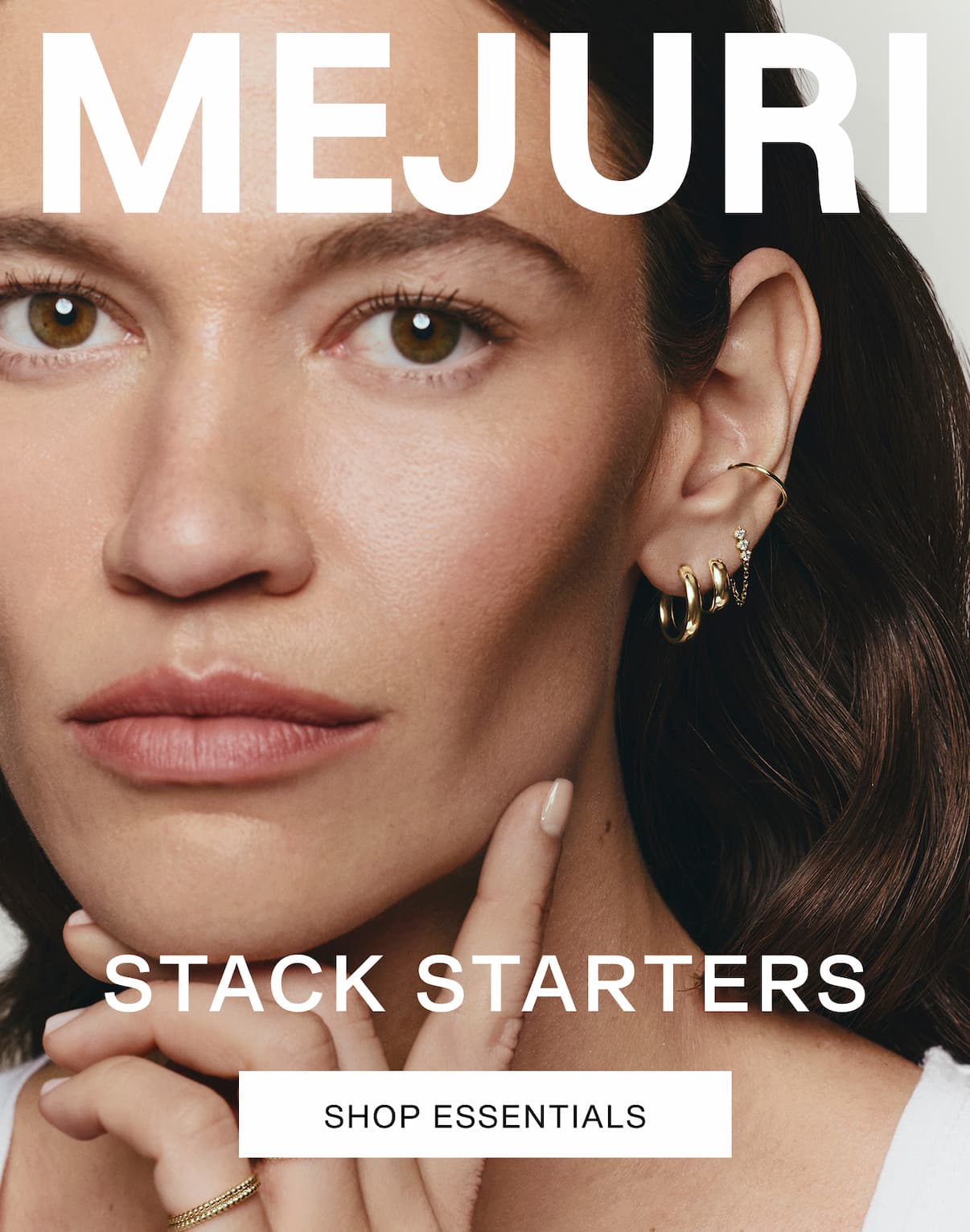 Mejuri. Stack Starters. Shop Essentials.