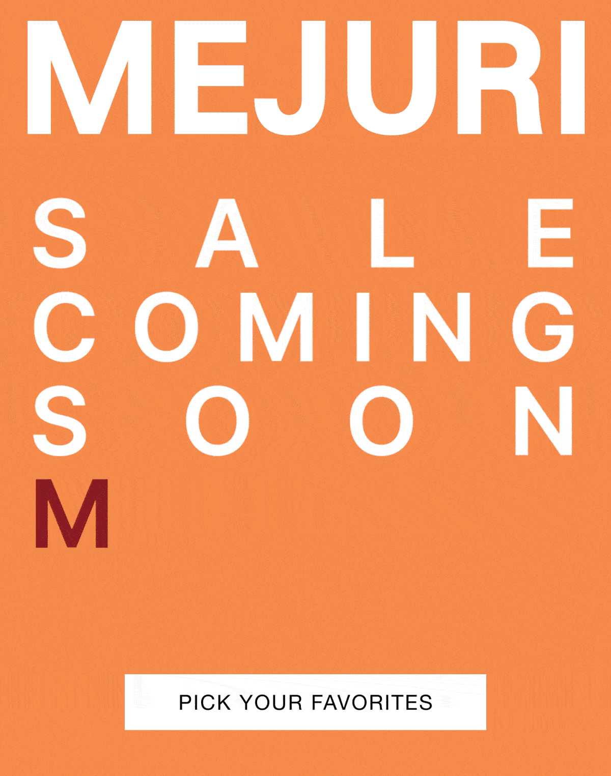 Mejuri. Sale Coming Soon. Manifest It, Wishlist It, Wear It. Pick Your Favorites. Mejuri. Sale Coming Soon. Manifest It, Wishlist It, Wear It. Pick Your Favorites.