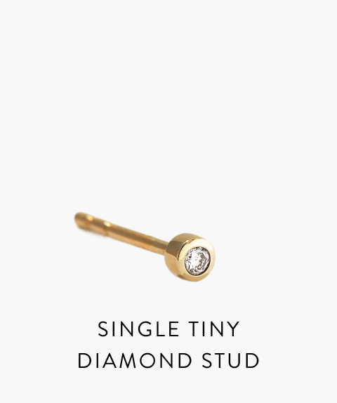 Single Tiny Diamond Stud.