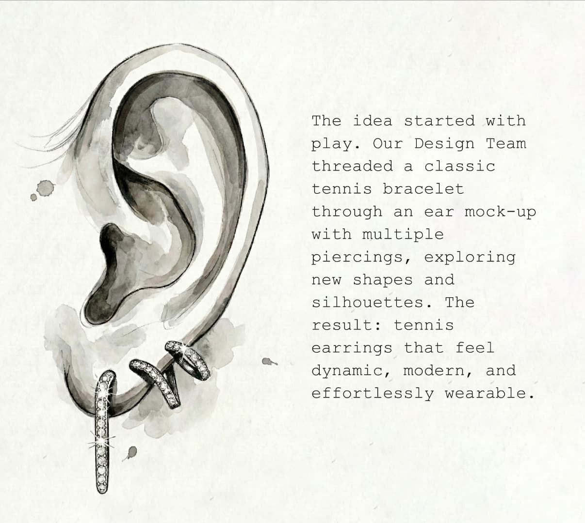 Tennis Earrings Design Inspiration.