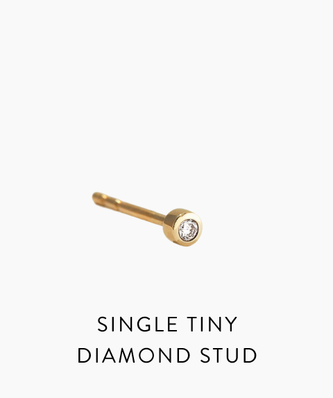 Single Tiny Diamond Stud.