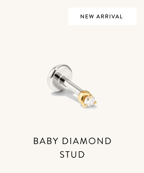 Baby Diamond Stud. Baby Diamond Stud.