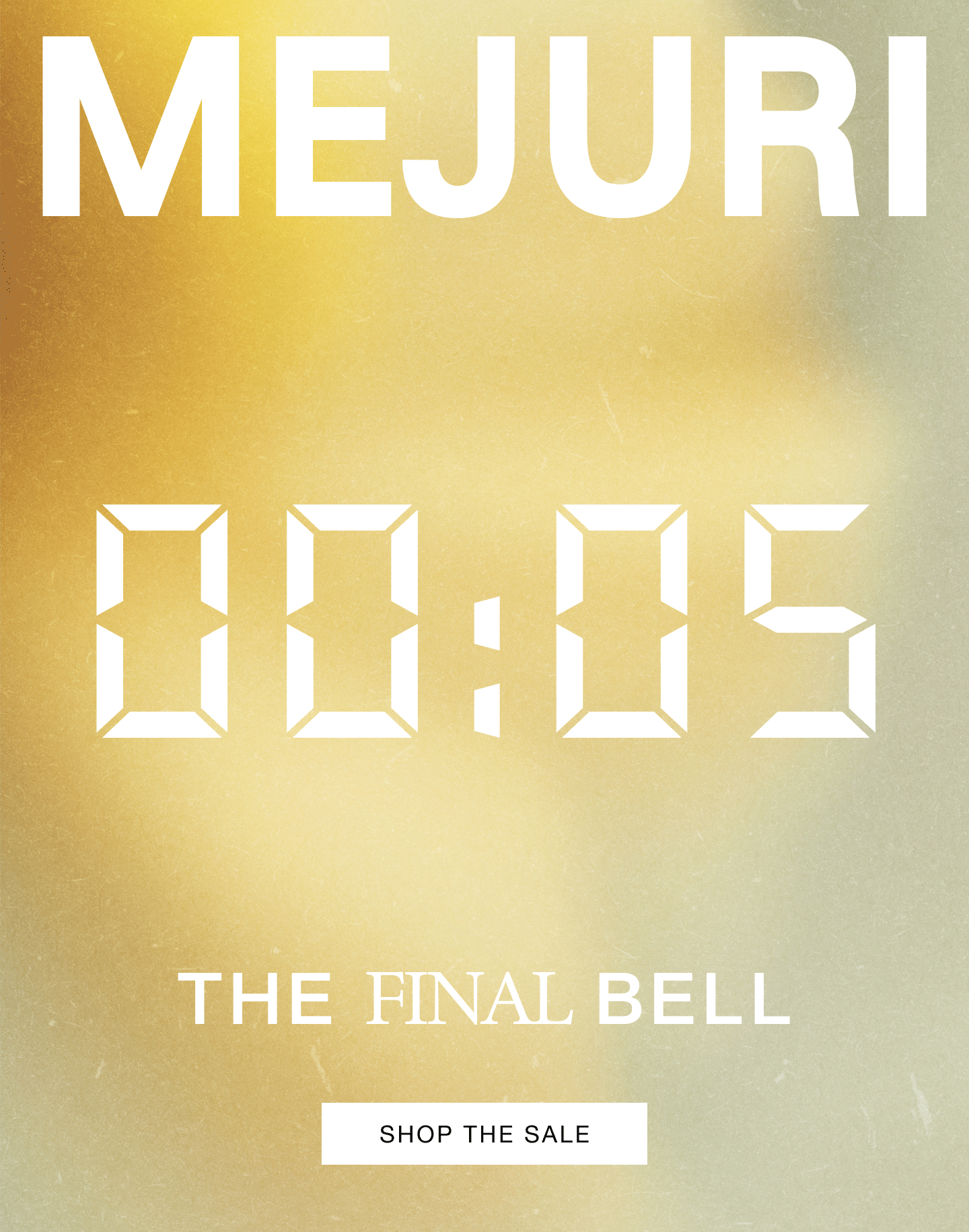 Mejuri. The Final Bell. Shop The Sale.