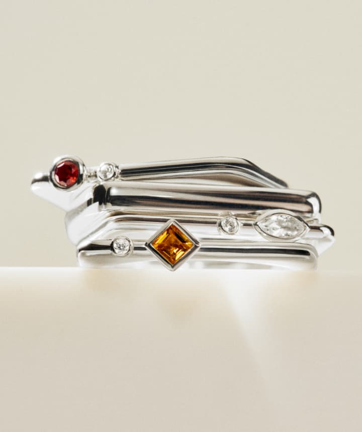 New Arrival. Puzzle Stacking Ring (now in silver).