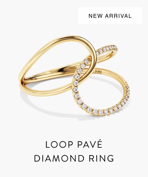 New Arrival. Loop Pavé Diamond Ring.