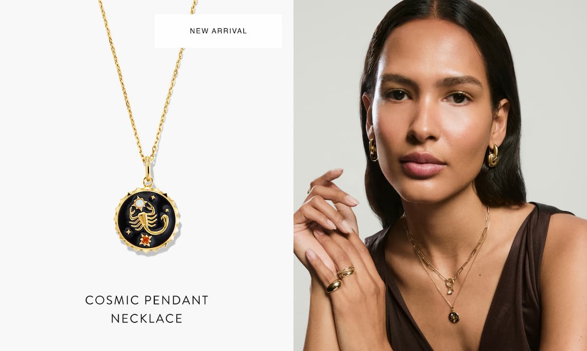 New Arrival. Cosmic Pendant Necklace.