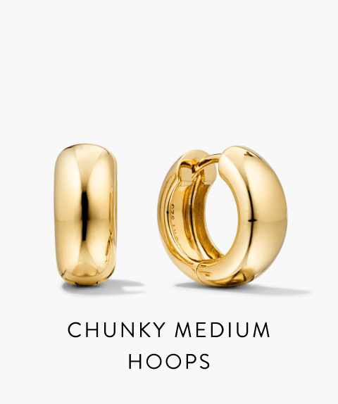 Chunky Medium Hoops.