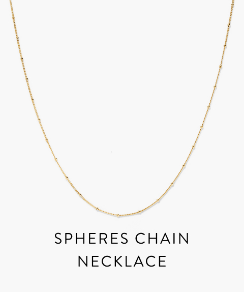 Spheres Chain Necklace.