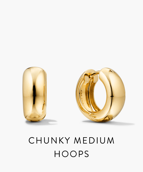 Chunky Medium Hoops.