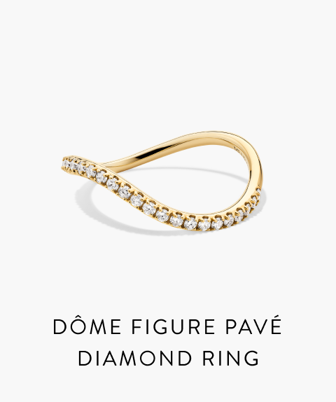 Dôme Figure Pavé Diamond Ring.