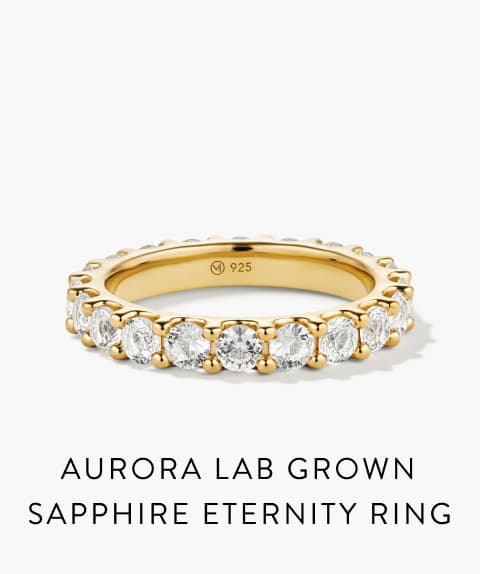 Aurora Lab Grown Sapphire Eternity Ring