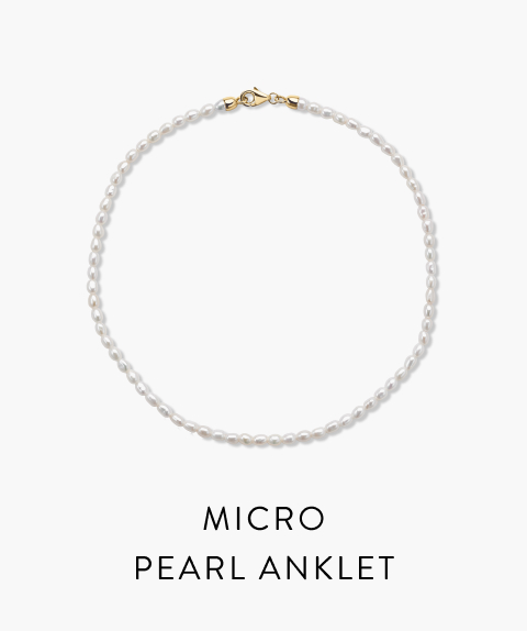 Micro Pearl Anklet.