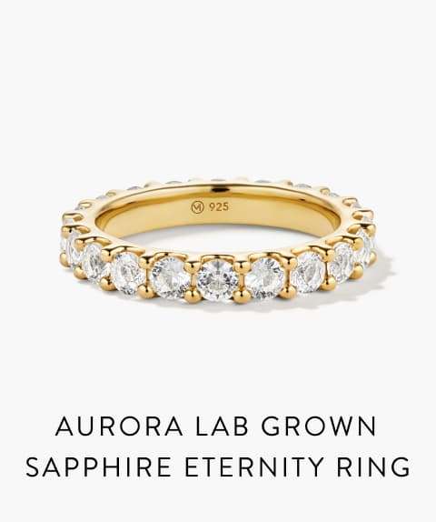 Aurora Lab Grown Sapphire Eternity Ring.
