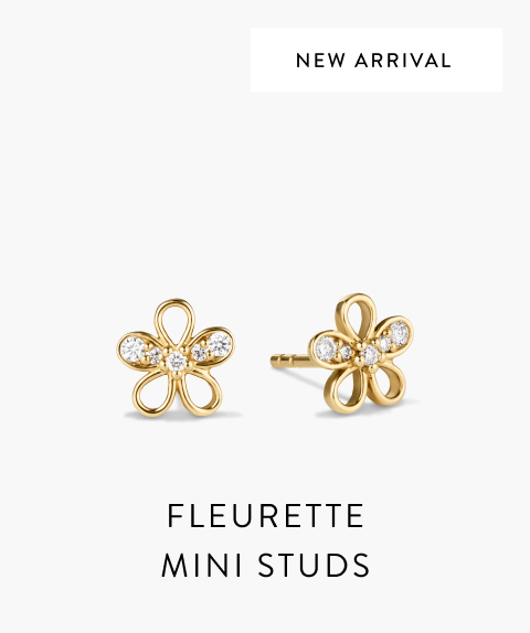 New Arrival. Fleurette Mini Studs.
