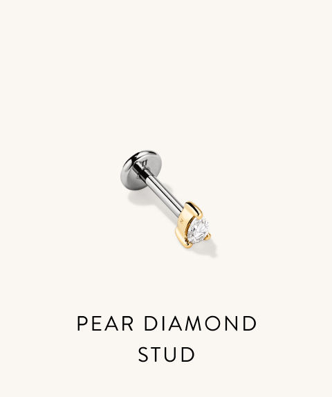 Pear Diamond Stud. Pear Diamond Stud.