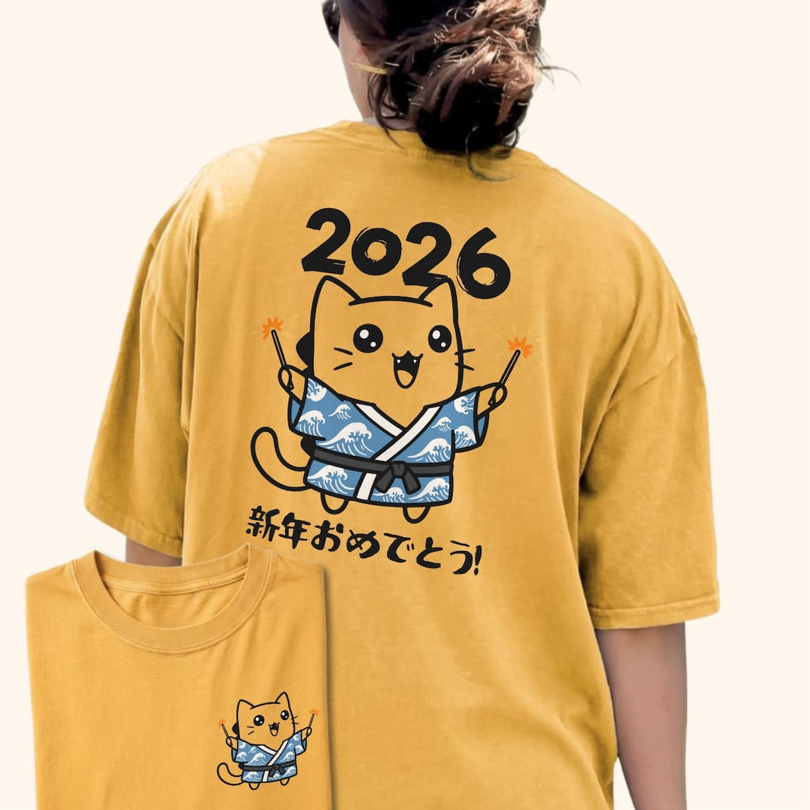 New Year Tee on girl