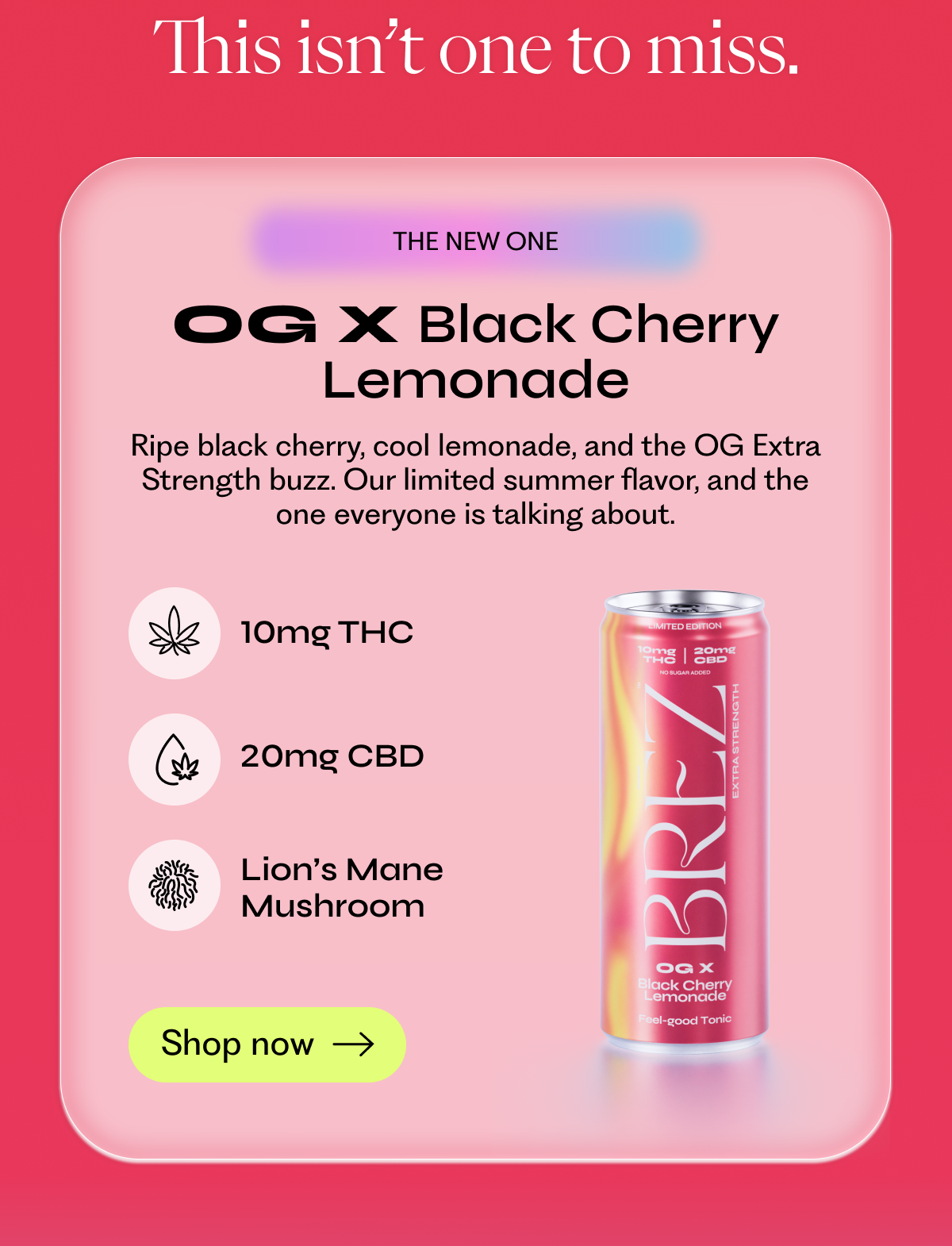 The biggest offer we've ever run is still live. Buy any 12-pack or more of OG Micro and we'll match it for free. Spring is. here, the calendar is filling up, and you're going to want these on hand. Shop the BOGO
