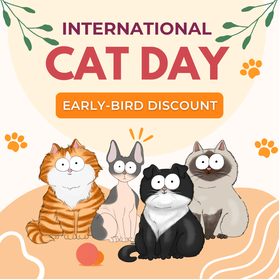 🐾 Get Ready for International Cat Day Exclusive 20 Discount Inside