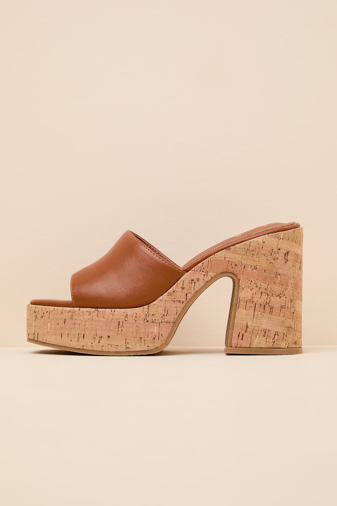 Image of Drexel White Platform Slide Sandals