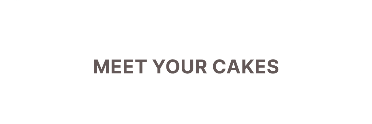 MEET YOUR CAKES