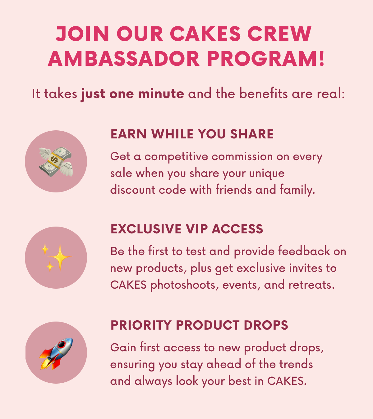 JOIN OUR HYPE GIRL PROGRAM! It takes just one minute and the benefits are real: