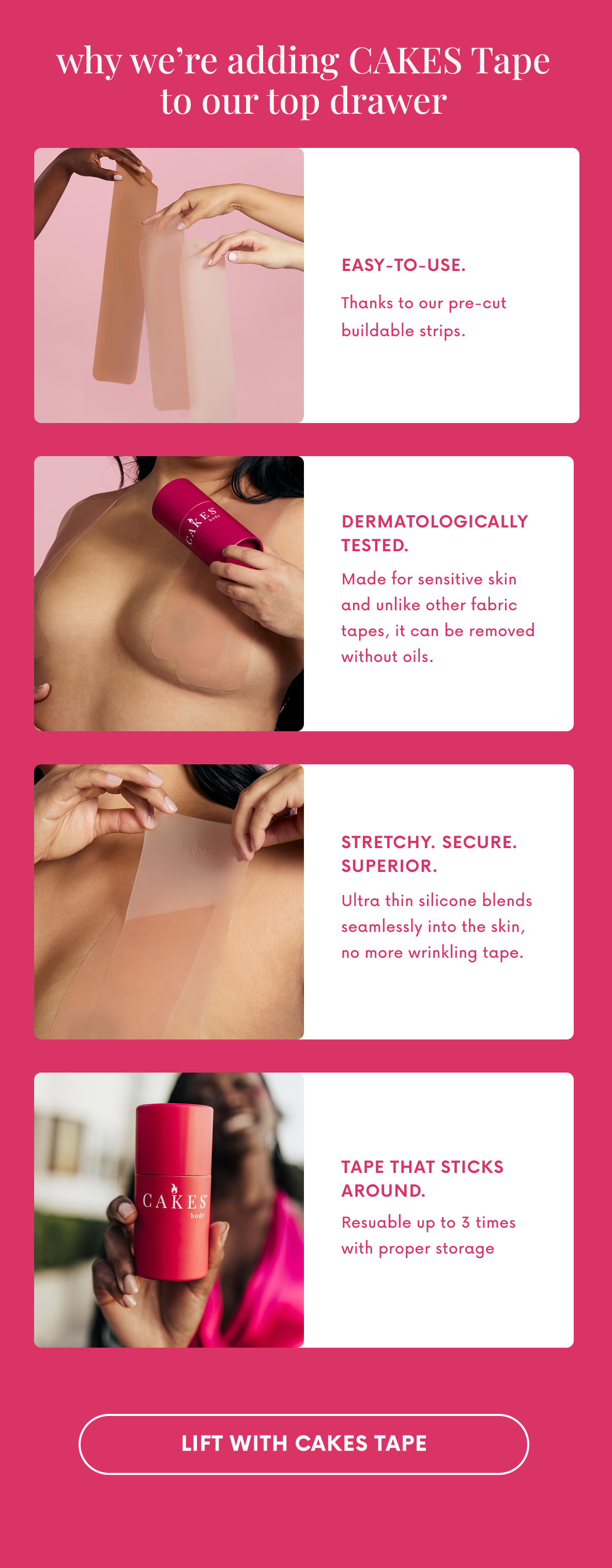 Why we're adding CAKES tape to our top drawer