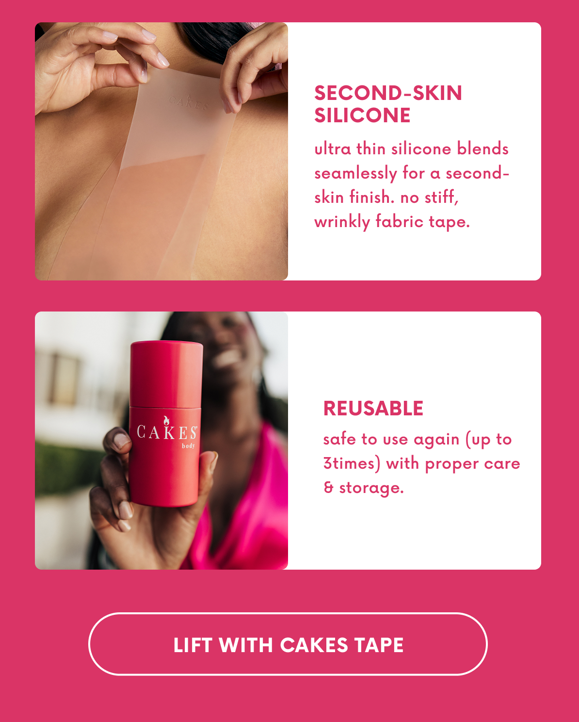 Lift with CAKES Tape