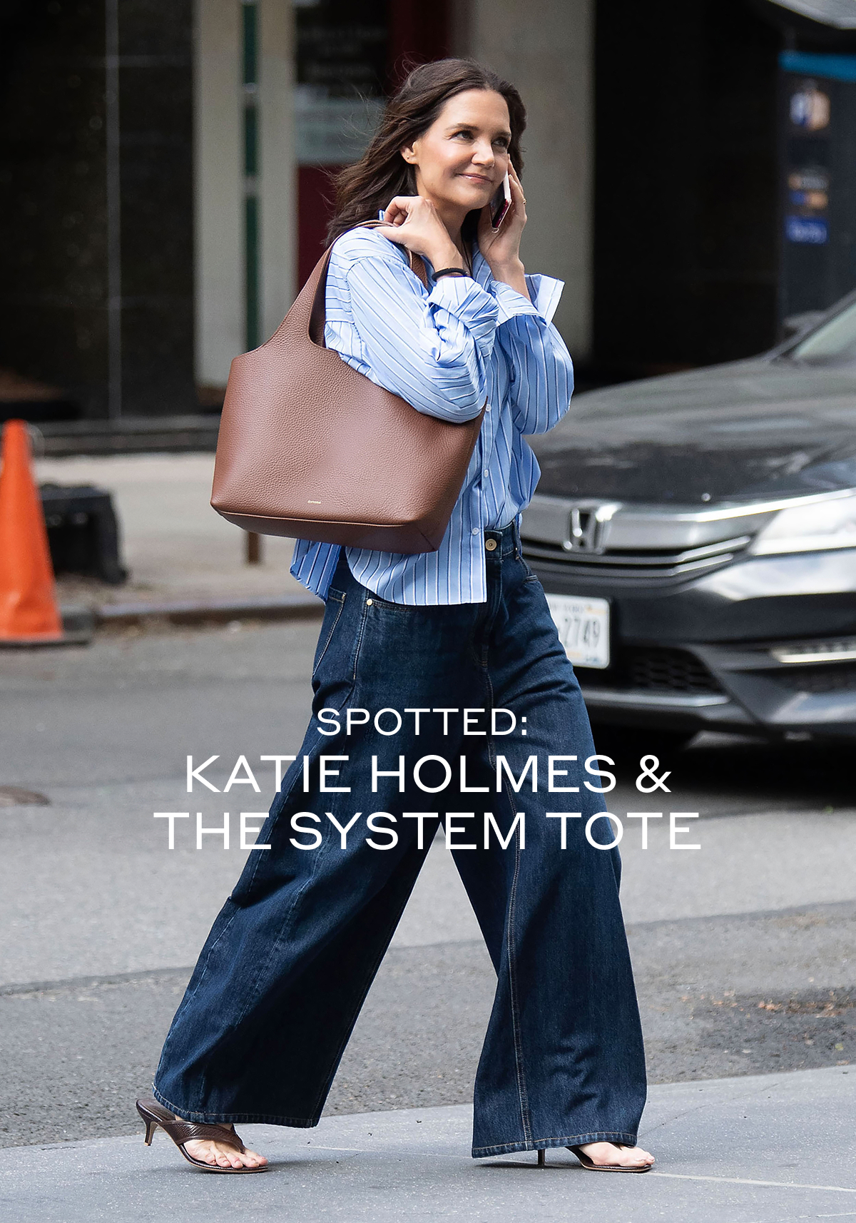 SPOTTED: KATIE HOLMES & THE SYSTEM TOTE 