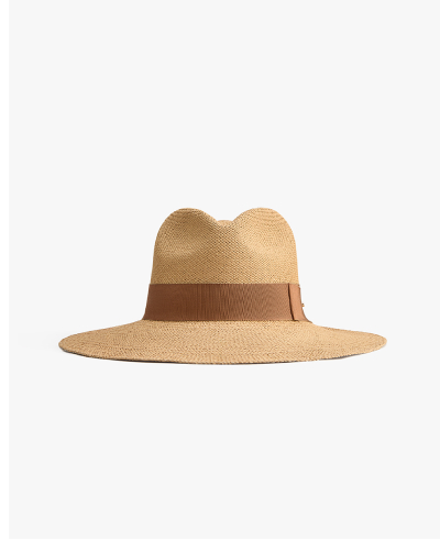 Packable Wide Brim Ecuador Hat Dark Natural