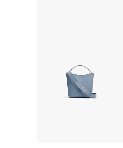 Mini Linea Bucket Bag Azure